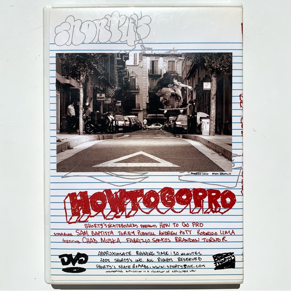 Shorty’s Skateboards How To Go Pro DVD Sammy Baptista Skate Skateboarding Sports - Picture 2 of 3